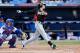 Outfielder Christian Yelich has impressed with his approach and bat this spring.