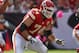 October 14, 2012; Tampa, FL, USA; Kansas City Chiefs tackle Eric Winston (74) against the Tampa Bay Buccaneers during the second half at Raymond James Stadium. Tampa Bay Buccaneers defeated the Kansas City Chiefs 38-10. Mandatory Credit: Kim Klement-USA TODAY Sports