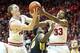 BLOOMINGTON, IN - MARCH 02: Cody Zeller #40 and Jeremy Hollowell #33 of the Indiana Hoosiers grab for a rebound during the game against the Iowa Hawkeyes at Assembly Hall on March 2, 2013 in Bloomington, Indiana. (Photo by Andy Lyons/Getty Images)