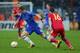 BUCHAREST, ROMANIA - MARCH 07: Fernando Torres of Chelsea goes past Cornel Rapa of FC Steaua during the UEFA Europa League Round of 16 match between FC Steaua Bucuresti and Chelsea at the National Arena on March 7, 2013 in Bucharest, Romania. (Photo by Julian Finney/Getty Images)
