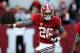 TUSCALOOSA, AL - NOVEMBER 24: Dee Milliner #28 of the Alabama Crimson Tide returns a fumble by Tre Mason #21 of the Auburn Tigers at Bryant-Denny Stadium on November 24, 2012 in Tuscaloosa, Alabama. (Photo by Kevin C. Cox/Getty Images)