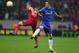 BUCHAREST, ROMANIA - MARCH 07: Fernando Torres of Chelsea battles with Alexandru Bourceanu of FC Steaua during the UEFA Europa League Round of 16 match between FC Steaua Bucuresti and Chelsea at the National Arena on March 7, 2013 in Bucharest, Romania. (Photo by Julian Finney/Getty Images)