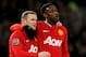 MANCHESTER, ENGLAND - DECEMBER 10: (L-R) Wayne Rooney of Manchester United is congratulated by teammate Danny Welbeck after scoring his team's second goal during the Barclays Premier League match between Manchester United and Wolverhampton Wanderers at Old Trafford on December 10, 2011 in Manchester, England. (Photo by Alex Livesey/Getty Images)