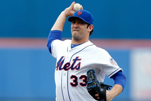 Harvey Nearly Perfect Through 4 1/3 as Mets Beat Marlins