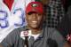 Feb 1, 2012; Valdosta, GA, USA; Lowndes High School outside linebacker Josh Harvey-Clemons smiles after announcing that he would be signing with the Georgia Bulldogs on national signing day at Lowndes High School. Mandatory Credit: Paul Abell-USA TODAY Sports