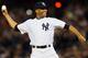 NEW YORK, NY - OCTOBER 10: Mariano Rivera of the New York Yankees throws out the first pitch prior to Game Three of the American League Division Series against the Baltimore Orioles at Yankee Stadium on October 10, 2012 in the Bronx borough of New York City. (Photo by Elsa/Getty Images)