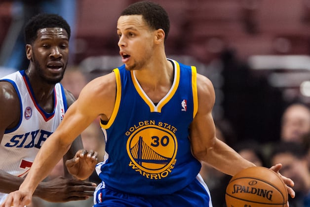 Stephen Curry Hits Shot from Players Hallway (VIDEO)