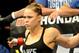 Feb 23, 2013; Anaheim, CA, USA; Ronda Rousey gets ready for her UFC women's world bantamweight championship bout against Liz Carmouche at the Honda Center. Rousey won in the first round. Mandatory Credit: Jayne Kamin-Oncea-USA TODAY Sports
