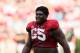 TUSCALOOSA, AL - SEPTEMBER 08: Chance Warmack #65 of the Alabama Crimson Tide walks to the sideline during an injury timeout against the Western Kentucky Hilltoppers at Bryant-Denny Stadium on September 8, 2012 in Tuscaloosa, Alabama. (Photo by Kevin C. Cox/Getty Images)