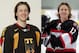 Seiler with Team Germany (left) and with the Carleton Ravens (right), (Carleton Ravens photo from: http://goravens.carleton.ca/rosters/sara-seiler/ , Team Germany photo from: http://www.iihf.com/channels/iihf-world-womens-championship/news/news-singleview-club-continental-cup/recap/900.html?tx_ttnews%5BbackPid%5D=1345&cHash=49e93e4fd7)