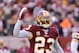 Dec 04, 2011; Landover, MD, USA; Washington Redskins cornerback DeAngelo Hall (23) celebrates making a play during the third quarter against the New York Jets at FedEx Field. the Jets defeated the Redskins 34-19. Mandatory Credit: Howard Smith-USA TODAY Sports