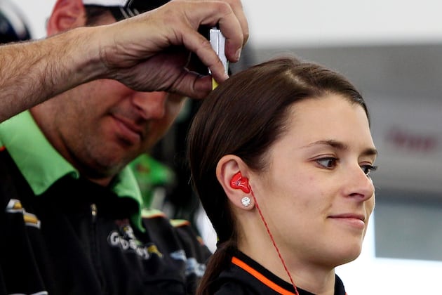 Danica Patrick Got Hit in the Head with a Rock