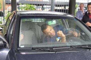 Giancarlo Stanton Broke a Windshield with a BP Homer and Signed It