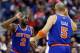 WASHINGTON, DC - MARCH 01: Raymond Felton #2 celebrates with teammate Jason Kidd #5 of the New York Knicks during the closing mintues of their 96-88 win over the Washington Wizards at Verizon Center on March 1, 2013 in Washington, DC. NOTE TO USER: User expressly acknowledges and agrees that, by downloading and or using this photograph, User is consenting to the terms and conditions of the Getty Images License Agreement. (Photo by Rob Carr/Getty Images)