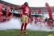 SAN FRANCISCO, CA - SEPTEMBER 16: Dashon Goldson #38 of the San Francisco 49ers runs onto the field for their game against the Detroit Lions at Candlestick Park on September 16, 2012 in San Francisco, California. (Photo by Ezra Shaw/Getty Images)