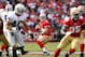 SAN FRANCISCO, CA - AUGUST 20: Alex Smith #11 of the San Francisco 49ers drops back to pass against the Oakland Raiders at Candlestick Park on August 20, 2011 in San Francisco, California. (Photo by Ezra Shaw/Getty Images)