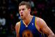 ATLANTA, GA - DECEMBER 15: David Lee #10 of the Golden State Warriors reacts after a basket against the Atlanta Hawks at Philips Arena on December 15, 2012 in Atlanta, Georgia. NOTE TO USER: User expressly acknowledges and agrees that, by downloading and or using this photograph, User is consenting to the terms and conditions of the Getty Images License Agreement. (Photo by Kevin C. Cox/Getty Images)