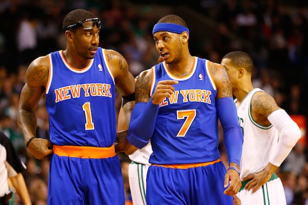 Carmelo Anthony, Amar'e Stoudemire game-time decisions vs.Jazz