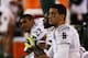GLENDALE, AZ - JANUARY 03: Marcus Mariota #8 of the Oregon Ducks looks on from the bench during the Tostitos Fiesta Bowl against the Kansas State Wildcats at University of Phoenix Stadium on January 3, 2013 in Glendale, Arizona. (Photo by Stephen Dunn/Getty Images)
