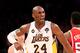 LOS ANGELES, CA - MARCH 03: Kobe Bryant #24 of the Los Angeles Lakers celebrates after making a three point basket at the buzzer ending the third period against the Atlanta Hawks at Staples Center on March 3, 2013 in Los Angeles, California. The Lakers won 99-98. NOTE TO USER: User expressly acknowledges and agrees that, by downloading and or using this photograph, User is consenting to the terms and conditions of the Getty Images License Agreement. (Photo by Stephen Dunn/Getty Images)