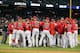 PHOENIX, AZ - MARCH 09: Players and coaches from Mexico and Canada come together in an on field altercation during the World Baseball Classic First Round Group D game at Chase Field on March 9, 2013 in Phoenix, Arizona. (Photo by Christian Petersen/Getty Images)