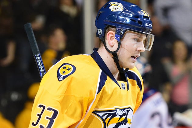 Preds' Top Scorer Wilson Has Upper-Body Injury