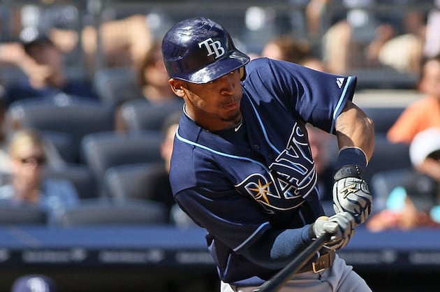 Rays' Jennings Hurts Ankle, Day to Day