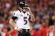 NEW ORLEANS, LA - FEBRUARY 03: Joe Flacco #5 of the Baltimore Ravens looks on against the San Francisco 49ers during Super Bowl XLVII at the Mercedes-Benz Superdome on February 3, 2013 in New Orleans, Louisiana. The Ravens won 34-31. (Photo by Christian Petersen/Getty Images)