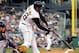 PITTSBURGH - MAY 10: Ronny Paulino #26 of the Pittsburgh Pirates connects for an RBI sacfrifice fly in the second inning against the Atlanta Braves on May 10, 2008 at PNC Park in Pittsburgh, Pennsylvania. (Photo by Jim McIsaac/Getty Images)