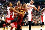 Kyrie Leaves with Shoulder Injury in Loss to Raptors