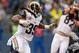 SEATTLE, WA - DECEMBER 30: Running back Steven Jackson #39 of the St. Louis Rams rushes against the Seattle Seahawks at CenturyLink Field on December 30, 2012 in Seattle, Washington. (Photo by Otto Greule Jr/Getty Images)