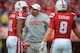 LINCOLN, NE - OCTOBER 29: Nebraska Cornhuskers coach Bo Pelini talk to cornerback Andrew Green #11 and safety Austin Cassidy #8 of the Nebraska Cornhuskers during their game against the Michigan State Spartans at Memorial Stadium October 29, 2011 in Lincoln, Nebraska. Nebraska defeated Michigan State 24-3. (Photo by Eric Francis/Getty Images)
