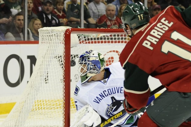 Parise Scores Twice as Wild Defeat Canucks