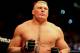 Dec. 30, 2011; Las Vegas, NV, USA; UFC fighter Brock Lesnar during a heavyweight bout at UFC 141 at the MGM Grand Garden event center. Mandatory Credit: Mark J. Rebilas-USA TODAY Sports