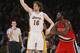 LOS ANGELES - JANUARY 4: Pau Gasol #16 of the Los Angeles Lakers plays the ball against Greg Oden #52 of the Portland Trail Blazers on January 4, 2009 at Staples Center in Los Angeles, California. NOTE TO USER: User expressly acknowledges and agrees that, by downloading and/or using this Photograph, user is consenting to the terms and conditions of the Getty Images License Agreement. (Photo by Stephen Dunn/Getty Images)