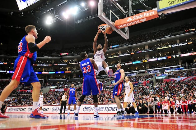 Players React to DeAndre Jordan's Dunk over Brandon Knight