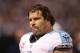 Oct 7, 2012; Minneapolis, MN, USA; Tennessee Titans offensive guard Steve Hutchinson (73) against the Minnesota Vikings at the Metrodome. The Vikings defeated the Titans 30-7. Mandatory Credit: Brace Hemmelgarn-USA TODAY Sports