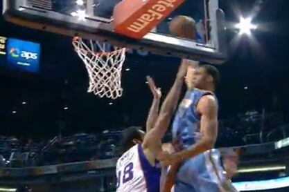 JaVale McGee Posterizes Hamed Haddadi on an Alley-Oop