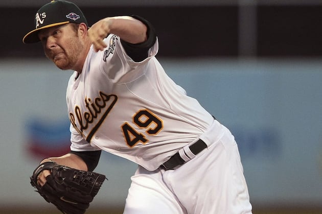Brett Anderson Leaves Game with Strained Right Trapezius