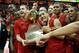 Louisville fends off Notre Dame to win the Big East regular season title on March 9.