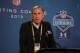 Feb 21, 2013; Indianapolis, IN, USA; New York Jets general manager John Idzik speaks at a press conference during the 2013 NFL Combine at Lucas Oil Stadium. Mandatory Credit: Brian Spurlock-USA TODAY Sports