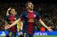 BARCELONA, SPAIN - MARCH 12: David Villa of FC Barcelona celebrates scoring their third goal during the UEFA Champions League Round of 16 second leg match between FC Barcelona and AC Milan at Camp Nou Stadium on March 12, 2013 in Barcelona, Spain. (Photo by Gonzalo Arroyo Moreno/Getty Images)