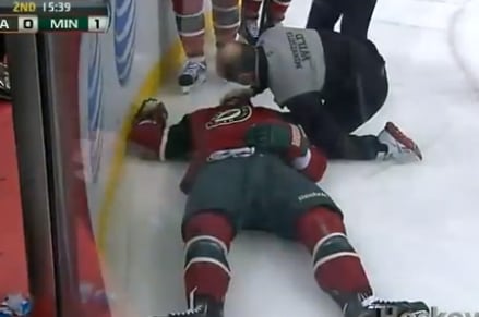 Corey Perry Ejected for Head Shot on Jason Zucker