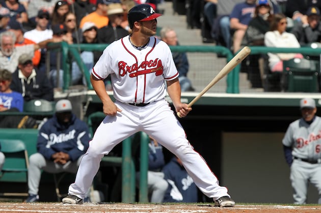 Gattis Keeps Slugging in Bid for Braves Bench Job
