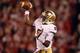 NORMAN, OK - OCTOBER 27: Everett Golson #5 of the Notre Dame Fighting Irish throws against the Oklahoma Sooners at Gaylord Family Oklahoma Memorial Stadium on October 27, 2012 in Norman, Oklahoma. (Photo by Ronald Martinez/Getty Images)