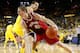 ANN ARBOR, MI - MARCH 10: Cody Zeller #40 of the Indiana Hoosiers drives around Mitch McGary #4 of the Michigan Wolverines during the second half at Crisler Center on March 10, 2013 in Ann Arbor, Michigan. Indiana won the game 72-71.(Photo by Gregory Shamus/Getty Images)