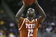KANSAS CITY, MO - MARCH 08: Myck Kabongo #12 of the Texas Longhorns shoots during a game against the Iowa State Cyclones in the quarterfinals of the Big 12 Basketball Tournament March 8, 2012 at Sprint Center in Kansas City, Missouri. (Photo by Ed Zurga/Getty Images)