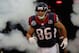 Dec 16, 2012; Houston, TX, USA; Houston Texans fullback James Casey (86) runs on the field against the Indianapolis Colts during the first quarter at Reliant Stadium. Mandatory Credit: Thomas Campbell-USA TODAY Sports