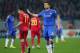 BUCHAREST, ROMANIA - MARCH 07: Frank Lampard of Chelsea apologises to a team mate during the UEFA Europa League Round of 16 match between FC Steaua Bucuresti and Chelsea at the National Arena on March 7, 2013 in Bucharest, Romania. (Photo by Julian Finney/Getty Images)