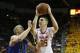 Feb 16, 2013; College Park, MD, USA; Maryland Terrapins center Alex Len (25) drives to the basket against Duke Blue Devils forward Mason Plumlee (5) at the Comcast Center. Mandatory Credit: Mitch Stringer-USA TODAY Sports